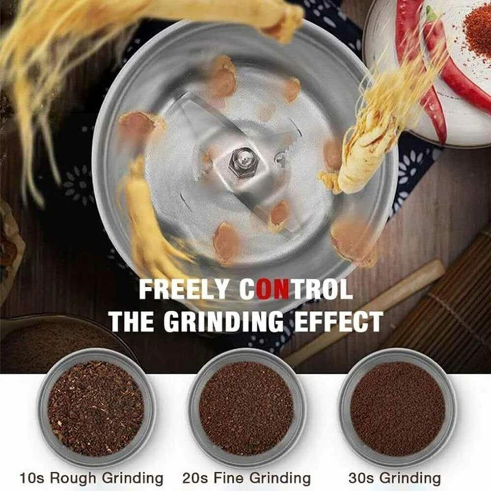 100W Electric Coffee Grinder Grinding Milling Bean Nut Spice Matte Blade Blender